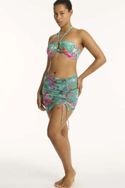 Pacifico Drawstring Mini Mesh Skirt