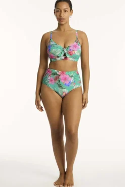 Pacifico High Waist Gathered Side Pant