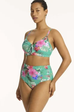 Pacifico High Waist Gathered Side Pant