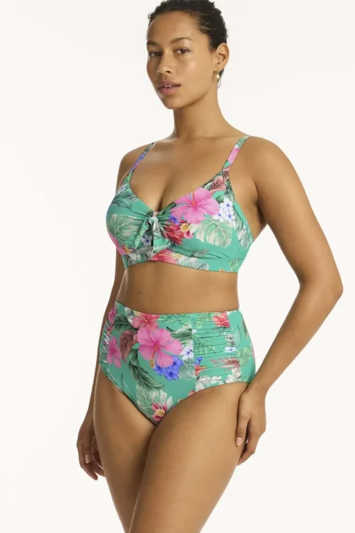 Pacifico High Waist Gathered Side Pant
