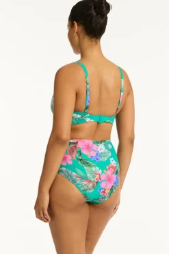 Pacifico High Waist Gathered Side Pant
