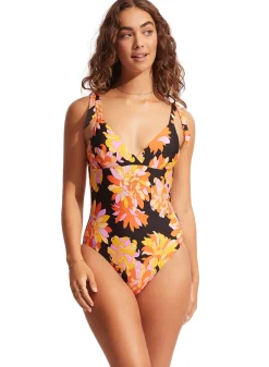 Palm Springs Wrap Front One Piece