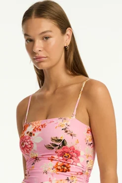 Rosewood Tie Side Bandeau One Piece