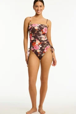 Rosewood Tie Side Bandeau One Piece