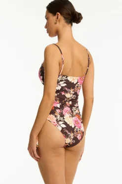 Rosewood Tie Side Bandeau One Piece