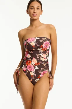 Rosewood Tie Side Bandeau One Piece