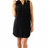 Sally Sleeveless Shirt Dress