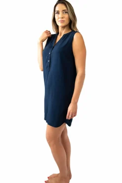 Sally Sleeveless Shirt Dress