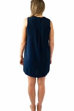 Sally Sleeveless Shirt Dress