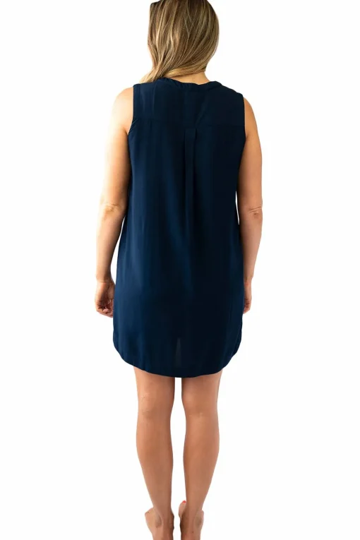 Sally Sleeveless Shirt Dress