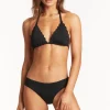 Scalloped Halter Slide Tri