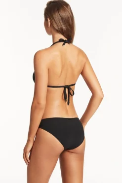 Scalloped Halter Slide Tri