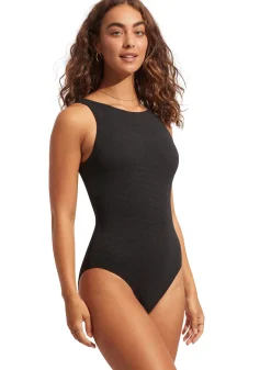 Sea Dive High Neck Maillot