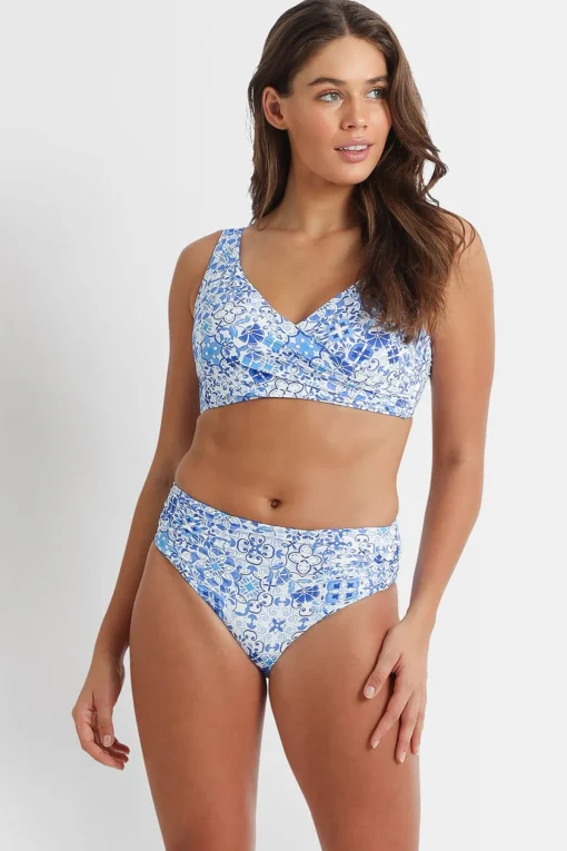 Seville Ruched Mid Rise Pant
