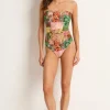 Shari Ruched Bandeau One Piece