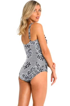 Tunsley DD/E Mesh Frill One Piece
